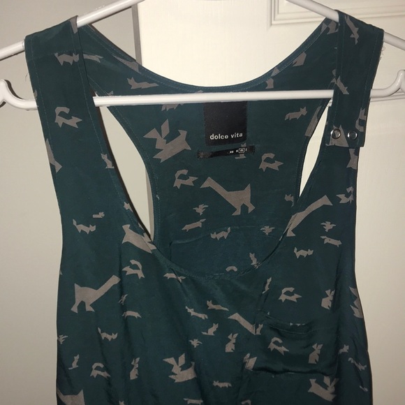 Cute Dark Turquoise Tank - Picture 2 of 2